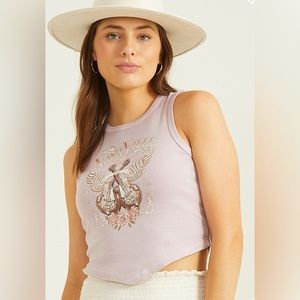 NWT Alter’d State Nashville Live Music Graphic Tie Back Tank